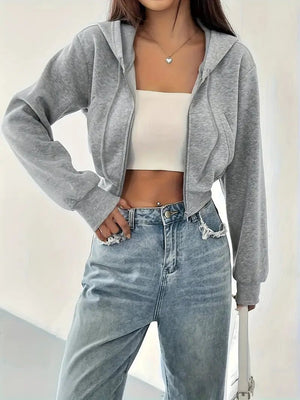 SWEATSHIRT HIRKA GRİ - CRESSİVA