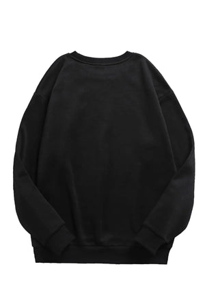 TAŞ BASKI BİSİKLET YAKA SWEATSHIRT - CRESSİVA