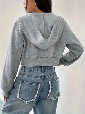 SWEATSHIRT HIRKA GRİ - CRESSİVA