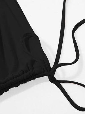 TAŞ BASKI KAPÜŞONLU BÜZGÜLÜ ELBİSE - CRESSİVA